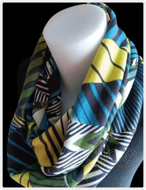 colsjaal zwart groen geel blauw