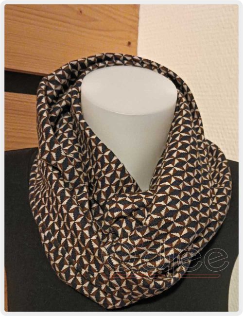 colsjaal bruin creme blauw